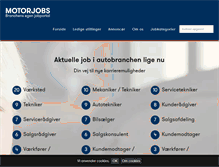 Tablet Screenshot of motorjobs.dk